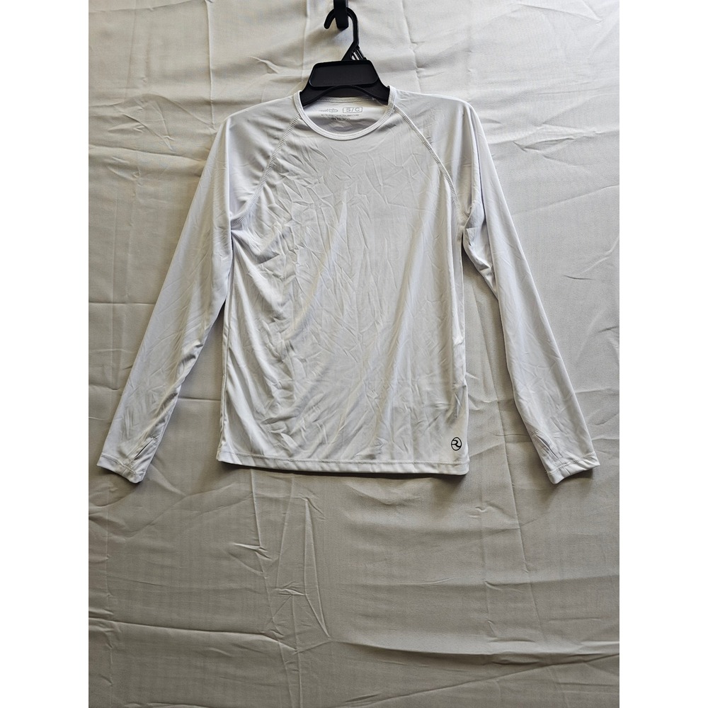 Reel Life Mens White‎ Long Sleeve Sun Shirt Follow Me To Paradise Graphic Small